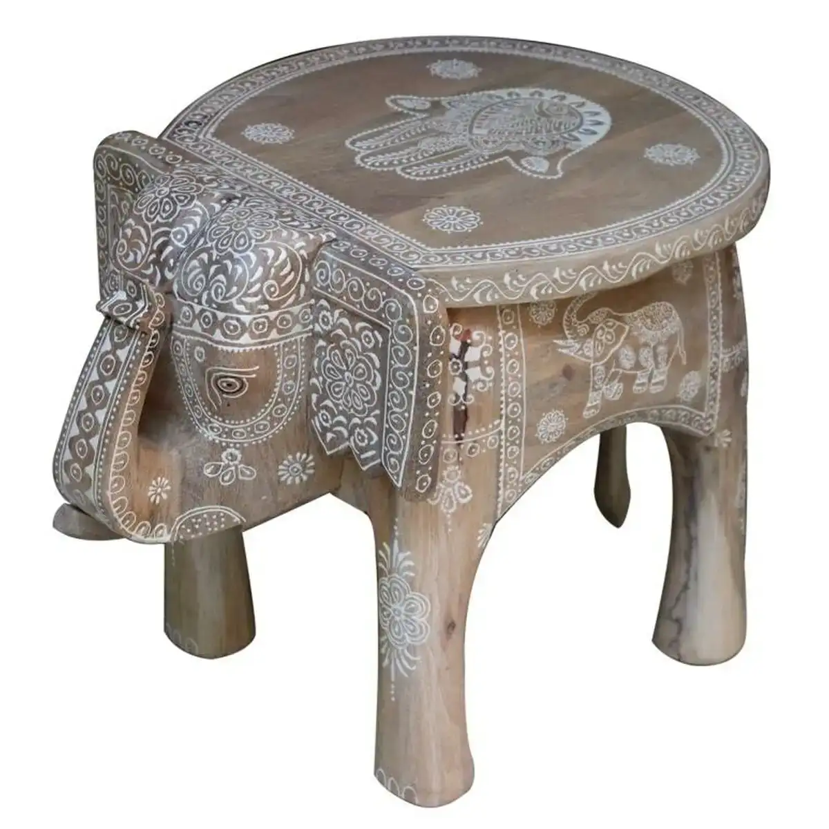 Table d appoint dkd home decor naturel bois de manguier 48 x 35 5 x 36 8 cm_9660. Bienvenue sur DIAYTAR COTE D'IVOIRE - Où Chaque Produit a son Histoire. Découvrez notre sélection unique et choisissez des articles qui racontent la richesse culturelle et artistique du Côte d'Ivoire.