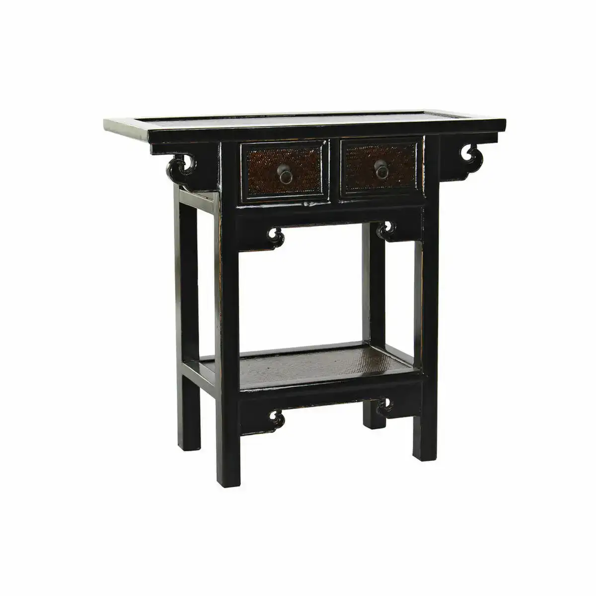 Table d appoint dkd home decor noir bois brun fonce 85 x 35 x 80 cm _7581. Bienvenue chez DIAYTAR COTE D'IVOIRE - Où Choisir est un Voyage. Plongez dans notre plateforme en ligne pour trouver des produits qui ajoutent de la couleur et de la texture à votre quotidien.
