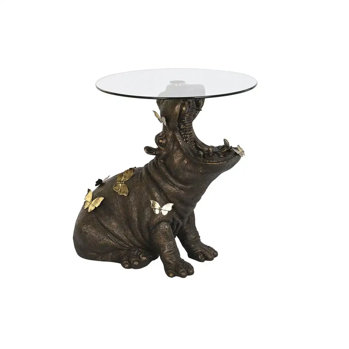Table d appoint dkd home decor noir dore resine verre 60 x 49 x 58 cm_6747. DIAYTAR COTE D'IVOIRE - Votre Paradis Shopping au Cœur du Côte d'Ivoire. Explorez notre boutique en ligne et découvrez des produits conçus pour enchanter chaque aspect de votre vie.