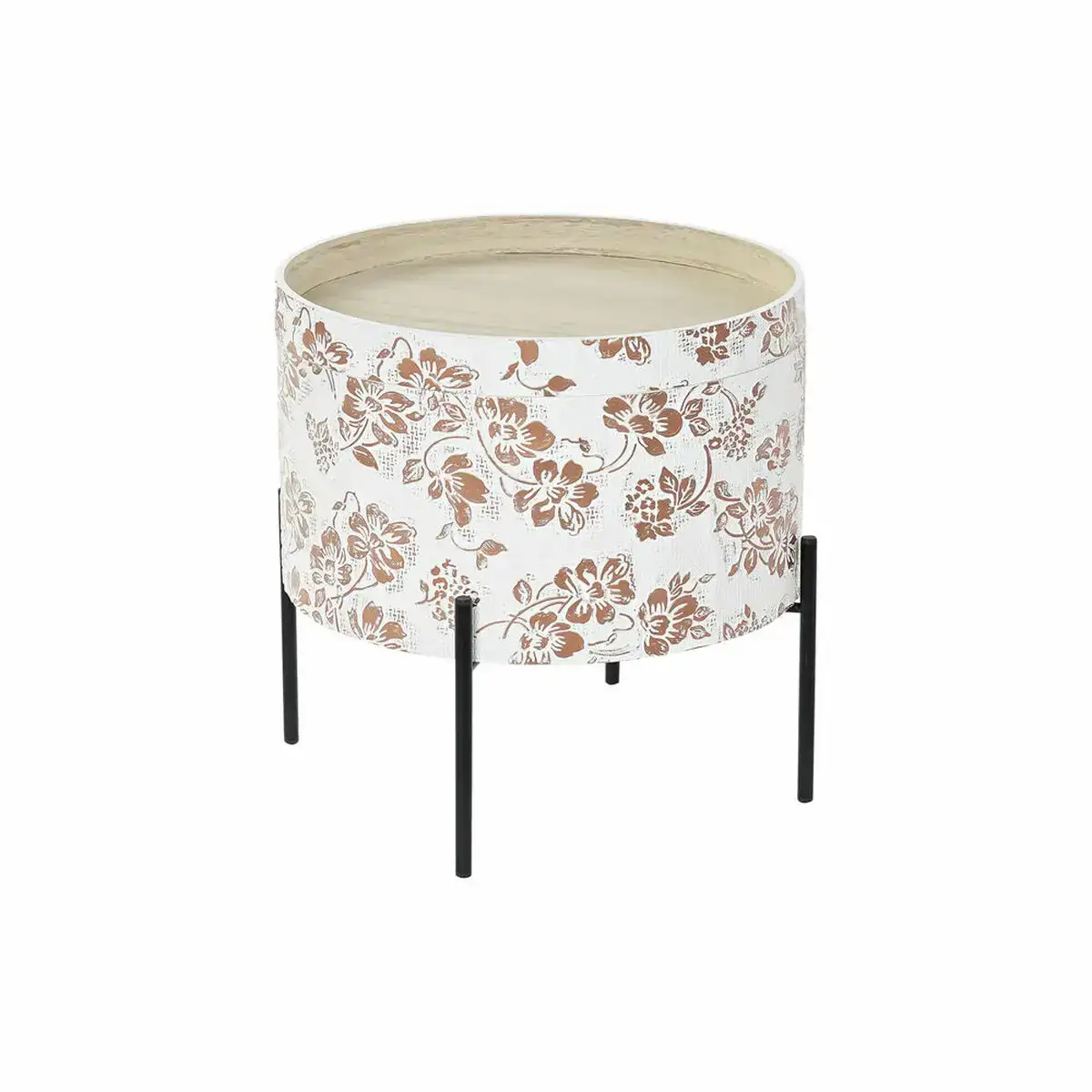 Table d appoint dkd home decor noir metal blanc 38 x 38 x 39 cm bois mdf_9553. DIAYTAR COTE D'IVOIRE - Votre Passage vers le Raffinement. Plongez dans notre univers de produits exquis et choisissez des articles qui ajoutent une touche de sophistication à votre vie.
