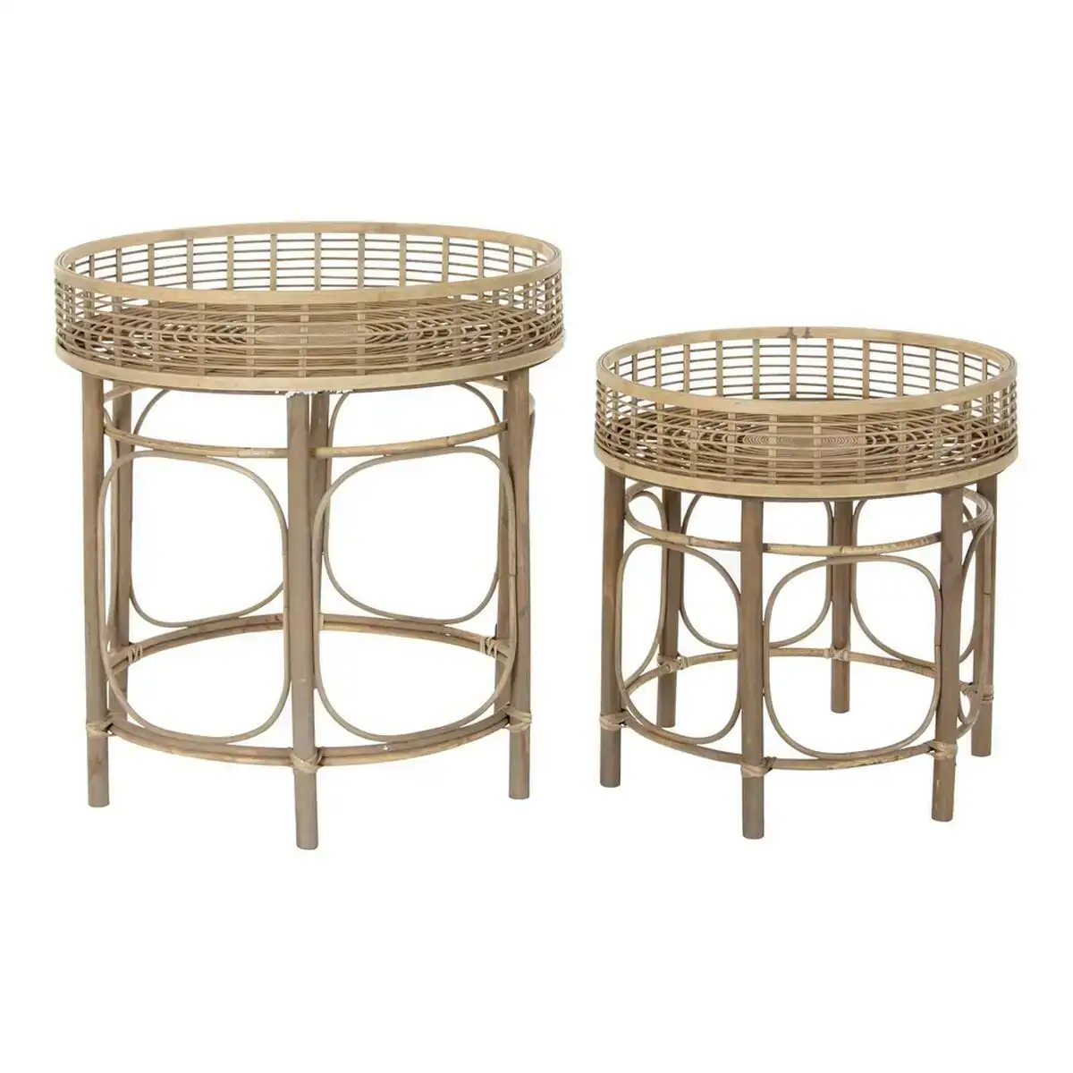 Table d appoint dkd home decor rotin 2 pcs _4944. DIAYTAR COTE D'IVOIRE - Votre Destination Shopping pour Tous. Parcourez notre boutique en ligne et découvrez une variété de produits pour satisfaire tous vos besoins et désirs.