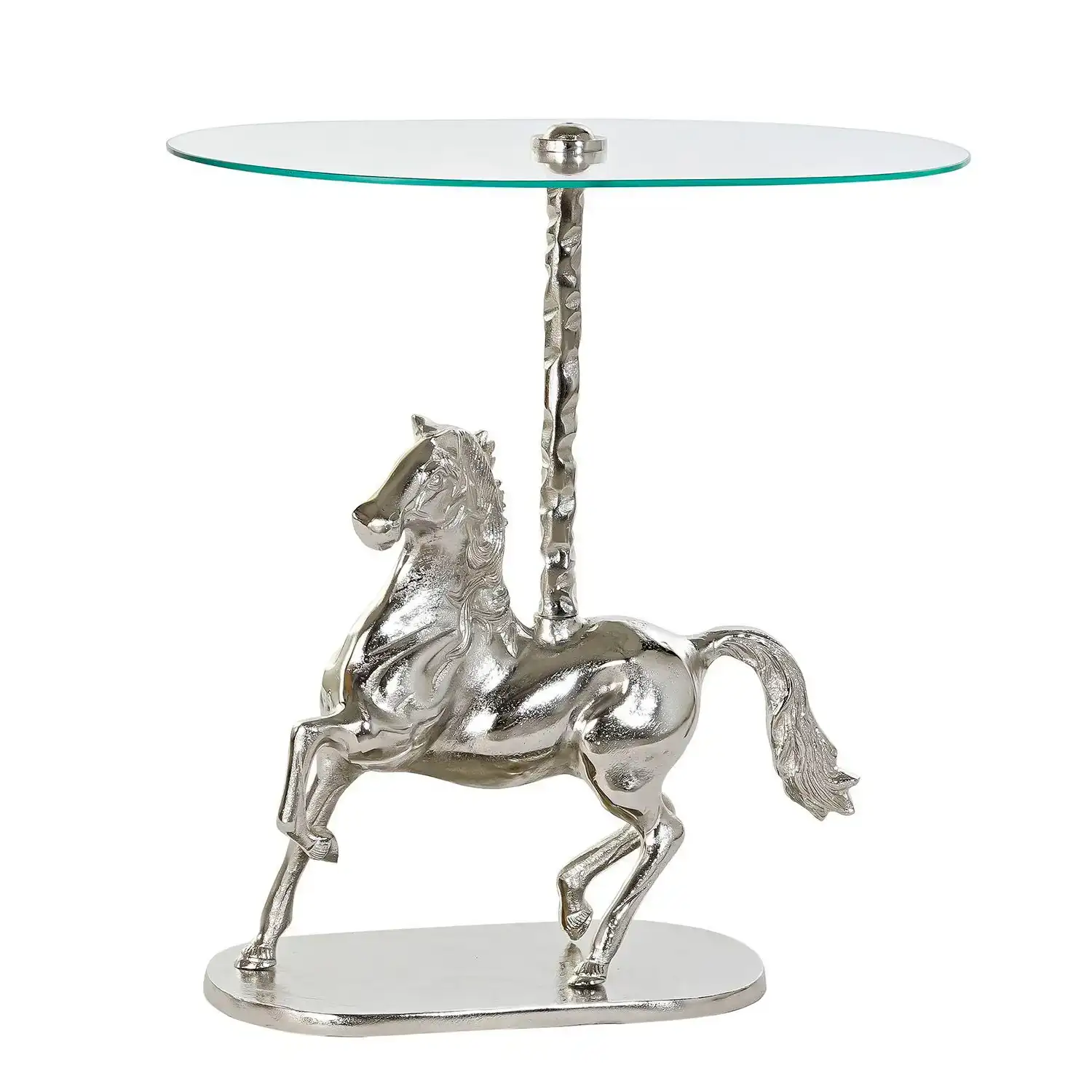 Table d appoint dkd home decor transparent aluminium verre argente cheval 54 x 39 x 57 cm _1357. Découvrez DIAYTAR COTE D'IVOIRE - Où l'Élégance Rencontre la Variété. Parcourez notre collection et trouvez des trésors cachés qui ajoutent une touche de sophistication à votre vie quotidienne.