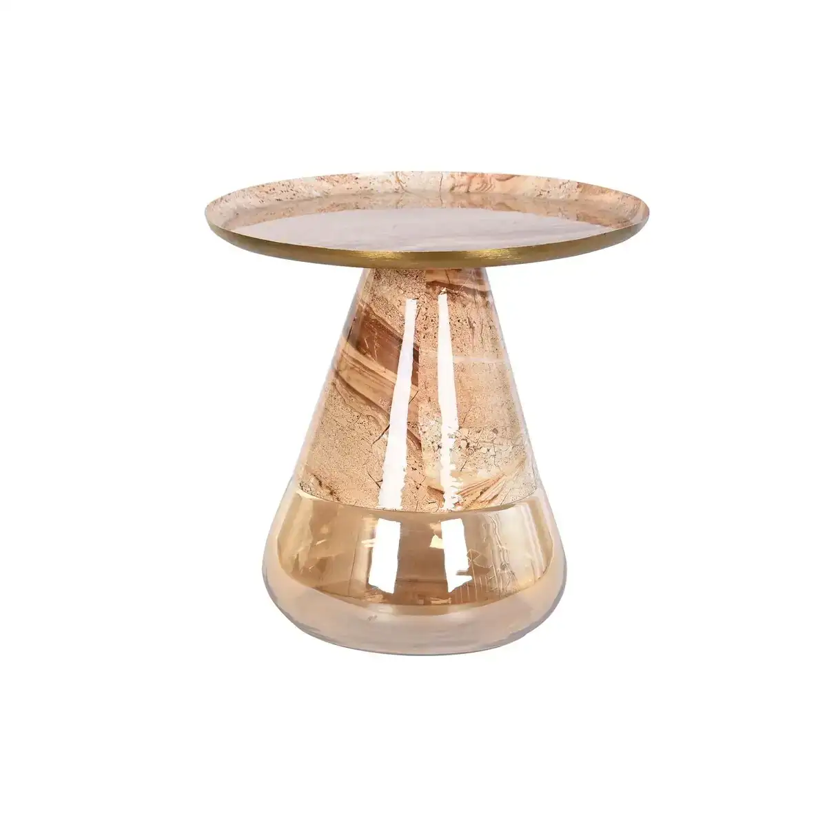 Table d appoint dkd home decor verre bicolore fer 50 x 50 x 49 cm_1651. DIAYTAR COTE D'IVOIRE - L'Art de Vivre le Shopping en Ligne. Découvrez notre plateforme intuitive et trouvez des produits qui vous inspirent et vous enchantent, à chaque clic.