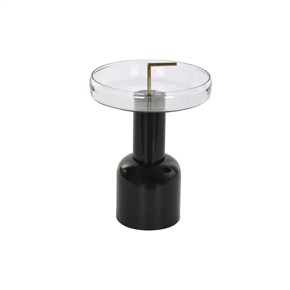 Table d appoint dkd home decor verre noir transparent fer 41 x 41 x 57 cm_7674. Bienvenue chez DIAYTAR COTE D'IVOIRE - Où Chaque Objet a sa Propre Histoire. Découvrez notre sélection soigneusement choisie et choisissez des produits qui racontent le patrimoine sénégalais.