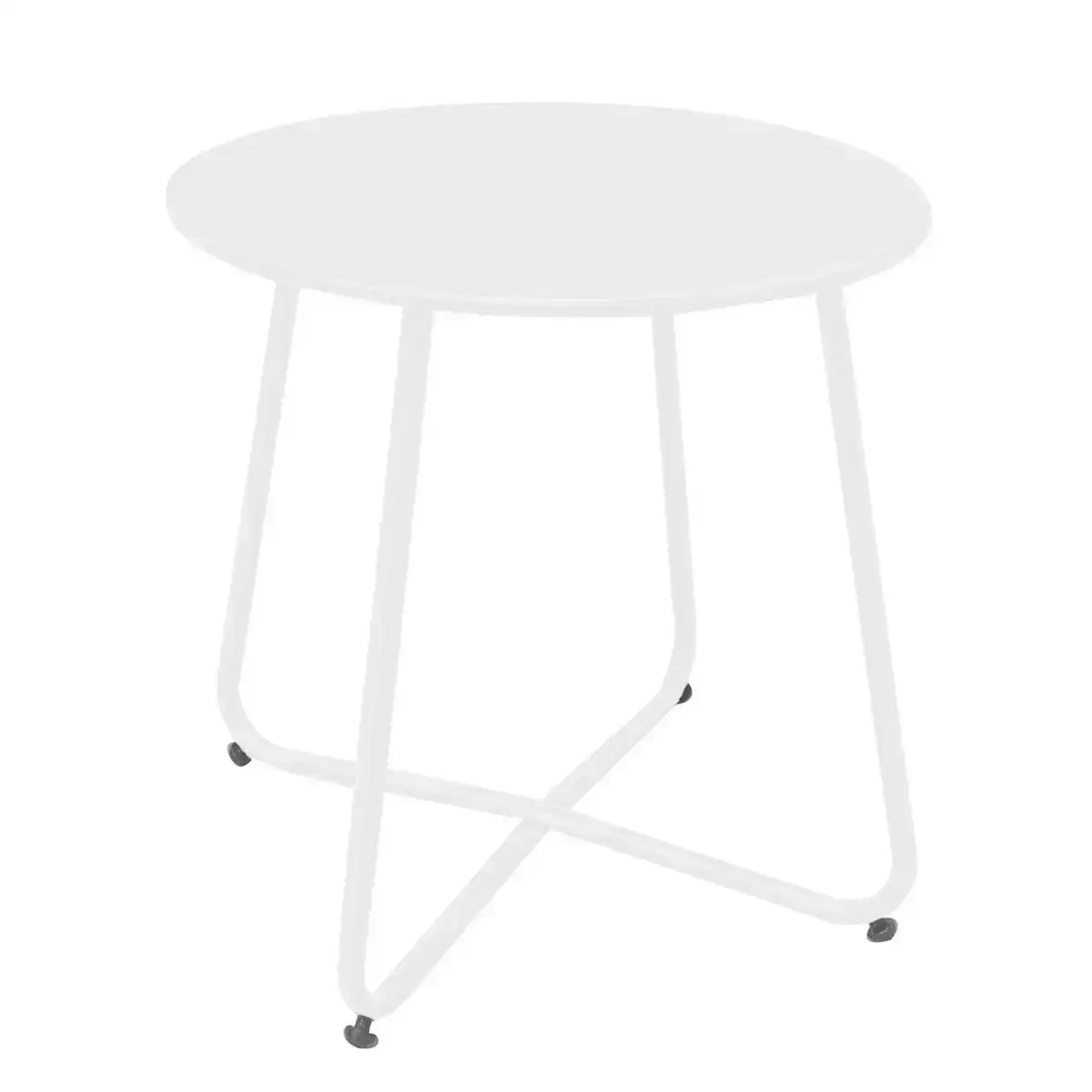 Table d appoint luna acier blanc 45 x 45 cm_8484. DIAYTAR COTE D'IVOIRE - Où le Shopping est un Plaisir Engagé. Parcourez notre catalogue et choisissez des produits qui respectent vos valeurs et vos attentes.