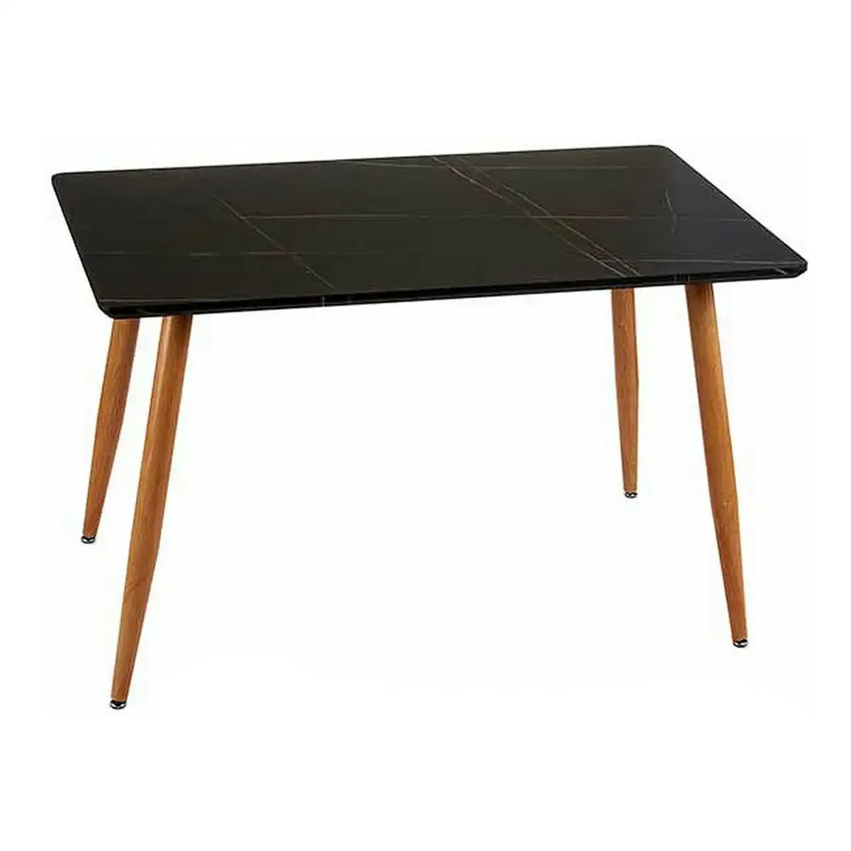 Table d appoint marbre noir marron metal melamine bois mdf 70 x 120 x 75 cm_1382. DIAYTAR COTE D'IVOIRE - Où la Qualité et la Diversité Fusionnent. Explorez notre boutique en ligne pour découvrir une gamme variée de produits qui incarnent l'excellence et l'authenticité.