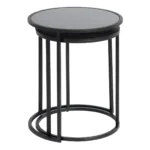 Table d appoint noir 45 x 45 x 56 cm_7391. DIAYTAR COTE D'IVOIRE - Où Choisir Devient une Expérience Personnalisée. Explorez notre boutique en ligne pour découvrir des produits qui s'adaptent à votre style et à votre essence.