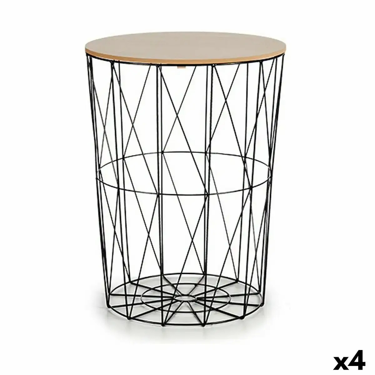 Table d appoint noir metal marron bois mdf 45 x 57 x 45 cm 4 unites _9186. Bienvenue chez DIAYTAR COTE D'IVOIRE - Où Choisir Rime avec Découvrir. Plongez dans notre catalogue et trouvez des produits qui révèlent la diversité et la richesse culturelle du Côte d'Ivoire.