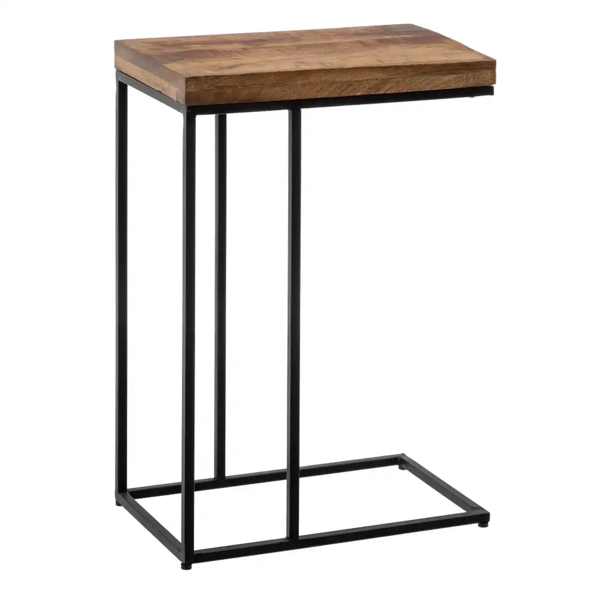 Table d appoint noir naturel fer bois de manguier 40 x 25 x 60 cm_7120. Entrez dans l'Univers de DIAYTAR COTE D'IVOIRE - Où Chaque Produit a son Histoire. Explorez notre catalogue et découvrez des trésors qui racontent la riche culture du Côte d'Ivoire.