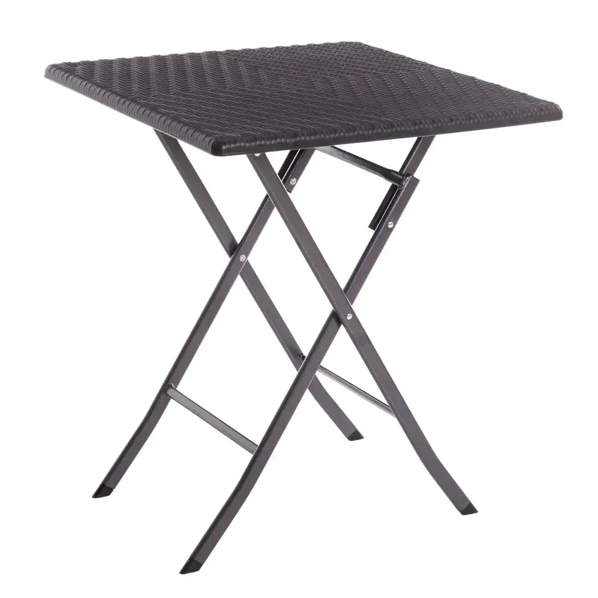 Table d appoint pliable logic 62 x 62 x 73 cm noir polyethylene_1592. DIAYTAR COTE D'IVOIRE - L'Art de Choisir, l'Art de Vivre. Parcourez notre boutique en ligne et découvrez des produits qui transforment chaque choix en une expérience enrichissante.