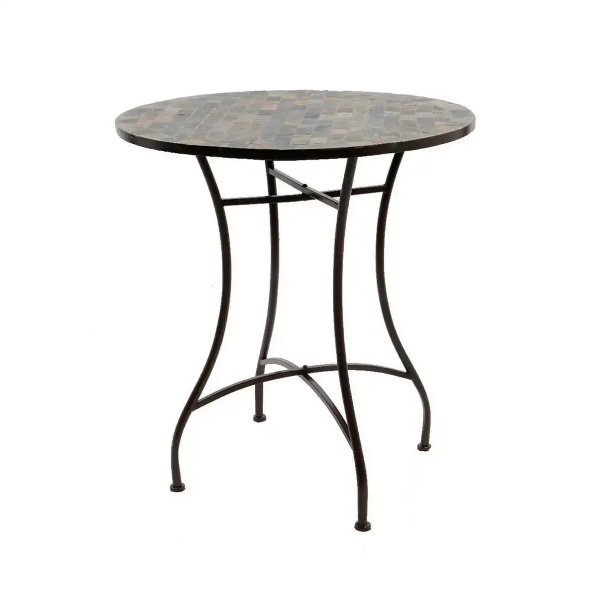 Table d appoint stuttgart marron fer 70 x 77 cm _9061. DIAYTAR COTE D'IVOIRE - Où Choisir Devient un Plaisir. Découvrez notre boutique en ligne et choisissez parmi une variété de produits qui satisferont tous vos besoins.