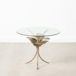 Table d appoint verre dore metal 60 x 60 x 45 cm_1538. Bienvenue chez DIAYTAR COTE D'IVOIRE - Où le Shopping Rime avec Diversité. Plongez dans notre univers de produits et découvrez des trésors qui représentent la richesse culturelle du Côte d'Ivoire.
