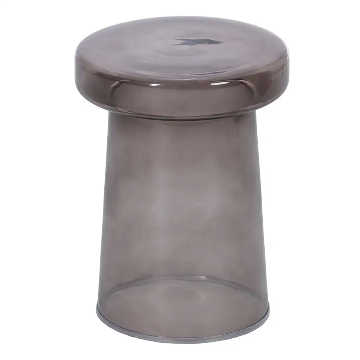 Table d appoint verre gris 30 x 30 x 40 cm_6779. DIAYTAR COTE D'IVOIRE - Où Choisir est une Célébration de l'Artisanat. Explorez notre boutique en ligne et choisissez des articles qui incarnent l'art et le savoir-faire du Côte d'Ivoire.