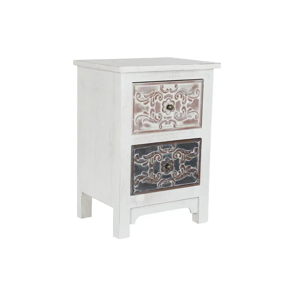 Table de nuit dkd home decor blanche floral bois 48 x 36 x 67 cm _9691. DIAYTAR COTE D'IVOIRE - L'Équilibre Parfait entre Tradition et Modernité. Explorez notre collection pour trouver des produits qui incarnent la culture et la contemporanéité du Côte d'Ivoire.