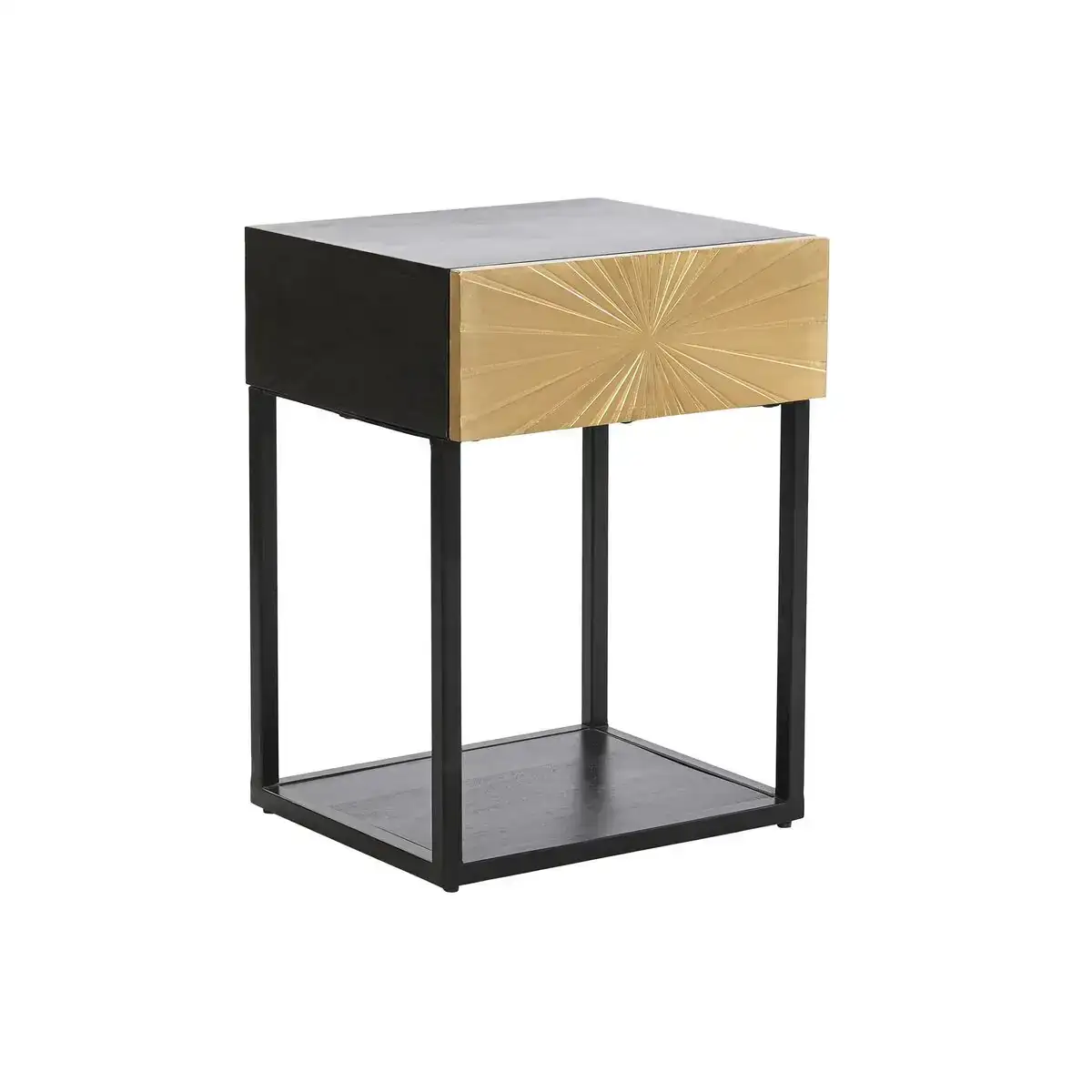 Table de nuit dkd home decor dore 35 x 40 x 55 cm noir metal bois_5692. DIAYTAR COTE D'IVOIRE - Où Chaque Produit a son Histoire à Raconter. Parcourez notre catalogue et découvrez des articles qui portent en eux la passion et l'histoire du Côte d'Ivoire.