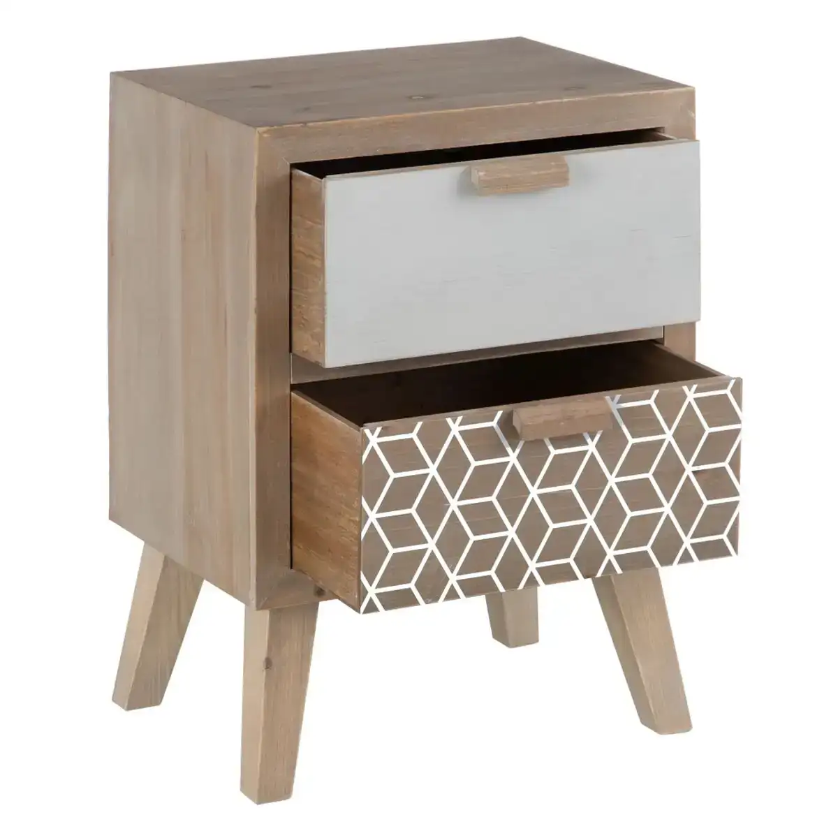 Table de nuit kensy 40 x 30 x 55 cm naturel bois blanc_9385. Bienvenue chez DIAYTAR COTE D'IVOIRE - Là où les Désirs Prendent Vie. Explorez notre boutique en ligne et laissez-vous séduire par des articles qui font écho à vos aspirations et à votre style unique.