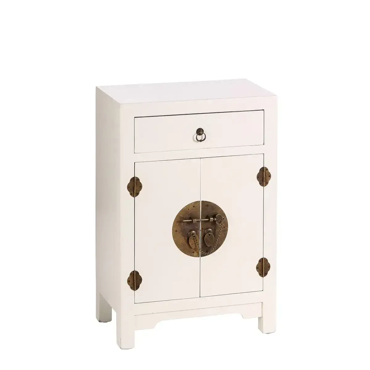 Table de nuit oriente 45 x 26 x 69 cm bois blanc_3805. DIAYTAR COTE D'IVOIRE - Votre Destination Shopping de Choix. Explorez notre boutique en ligne et découvrez des trésors qui reflètent votre style et votre passion pour l'authenticité.