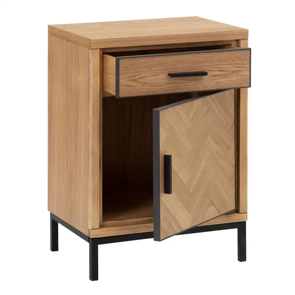 Table de nuit spike 48 x 36 x 71 cm naturel metal bois_8310. DIAYTAR COTE D'IVOIRE - Où la Qualité est Notre Engagement. Explorez notre boutique en ligne pour découvrir des produits conçus pour vous apporter satisfaction et plaisir.