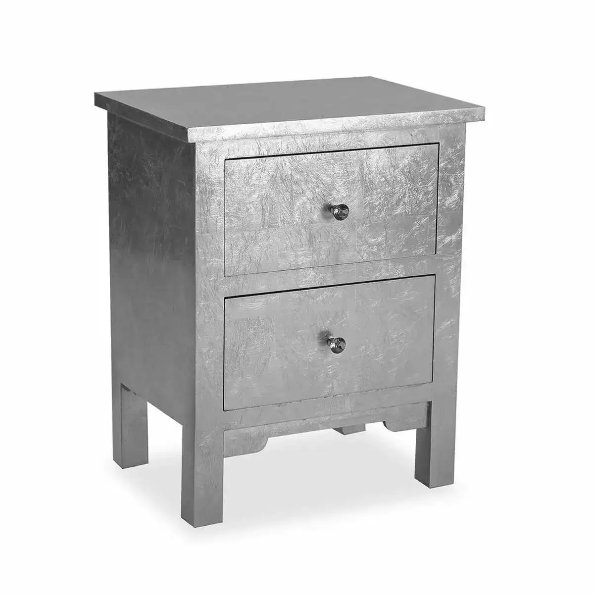 Table de nuit versa argente bois 34 5 x 60 x 48 cm_9097. DIAYTAR COTE D'IVOIRE - Où Choisir est un Acte d'Amour pour le Côte d'Ivoire. Explorez notre boutique en ligne et choisissez des articles qui célèbrent la culture et l'artisanat du pays.