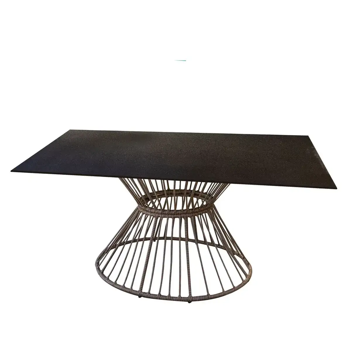Table de salle a manger ariki 150 x 120 x 71 5 cm rotin synthetique acier_8173. DIAYTAR COTE D'IVOIRE - Là où le Shopping devient une Fête des Sens. Plongez dans notre univers et choisissez des produits qui éveillent votre goût pour l'esthétique et l'authenticité.