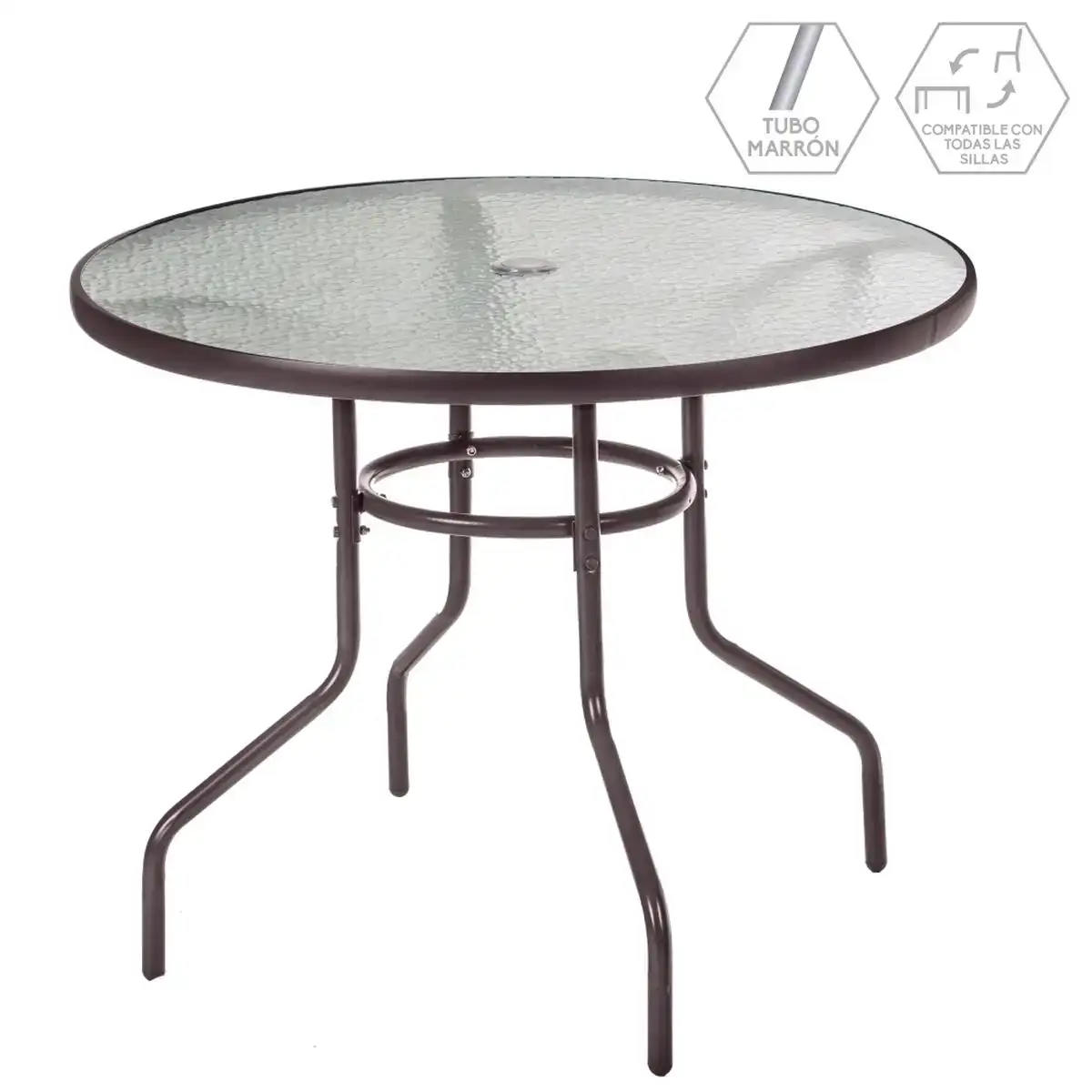 Table de salle a manger clasic 90 x 90 x 72 cm hierro cristal verre fer_6087. Bienvenue chez DIAYTAR COTE D'IVOIRE - Où Chaque Achat est un Geste d'Amour. Découvrez notre sélection minutieuse et choisissez des articles qui témoignent de votre passion.