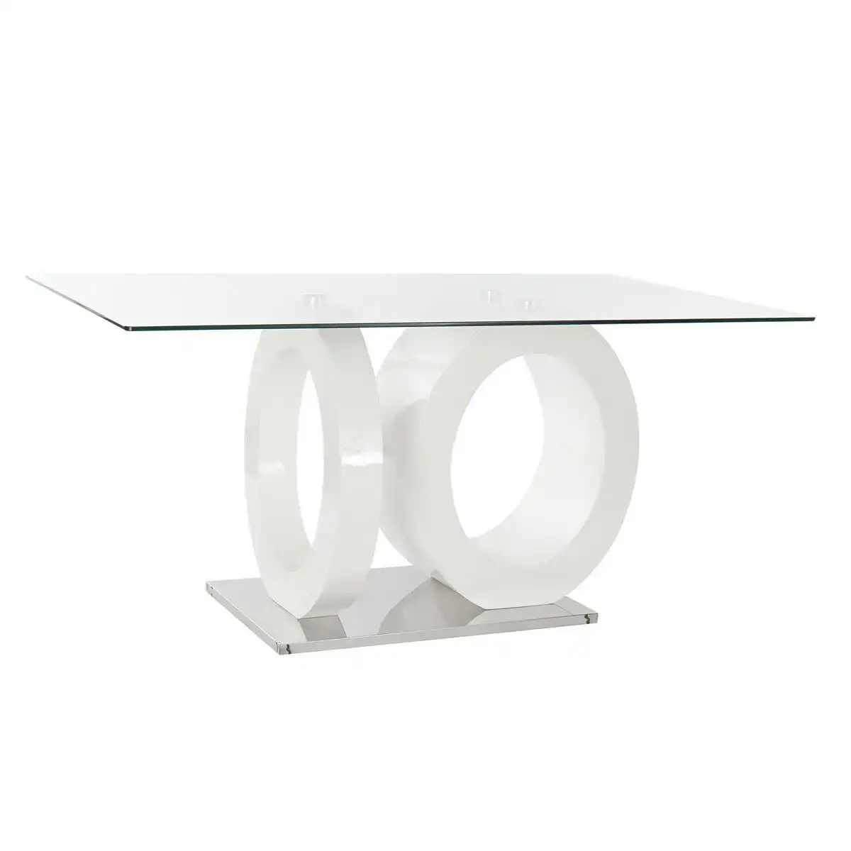 Table de salle a manger dkd home decor verre transparent blanc bois mdf 160 x 90 x 75 cm _7530. Entrez dans l'Univers de DIAYTAR COTE D'IVOIRE - Où Choisir est un Plaisir. Explorez notre catalogue diversifié et trouvez des articles qui reflètent vos goûts et votre personnalité.