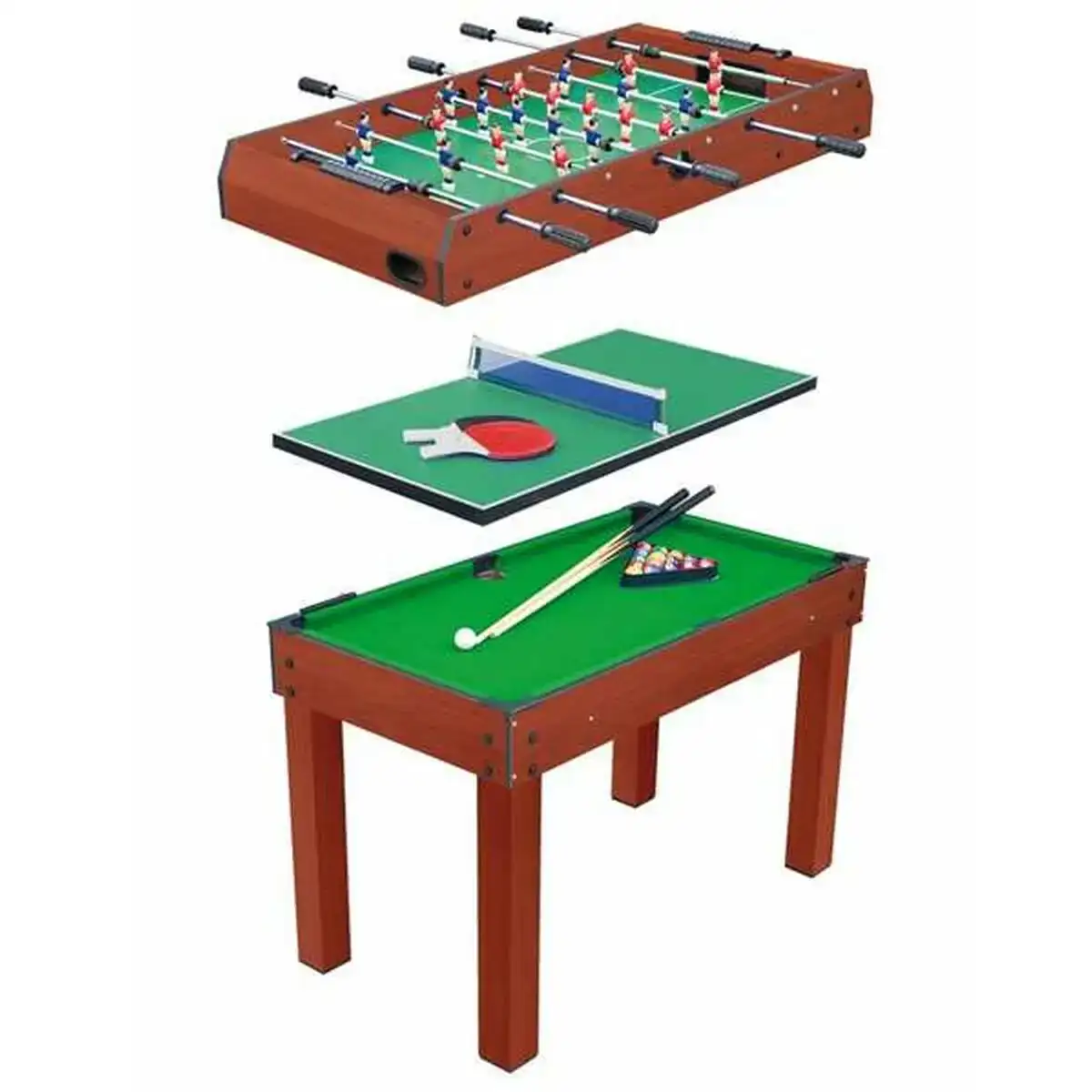 Table multi jeux 120 x 80 x 61 cm 3 en 1_6870. DIAYTAR COTE D'IVOIRE - Votre Destination Shopping de Confiance. Naviguez à travers notre boutique en ligne et profitez d'une sélection soigneusement choisie de produits qui répondent à toutes vos exigences.