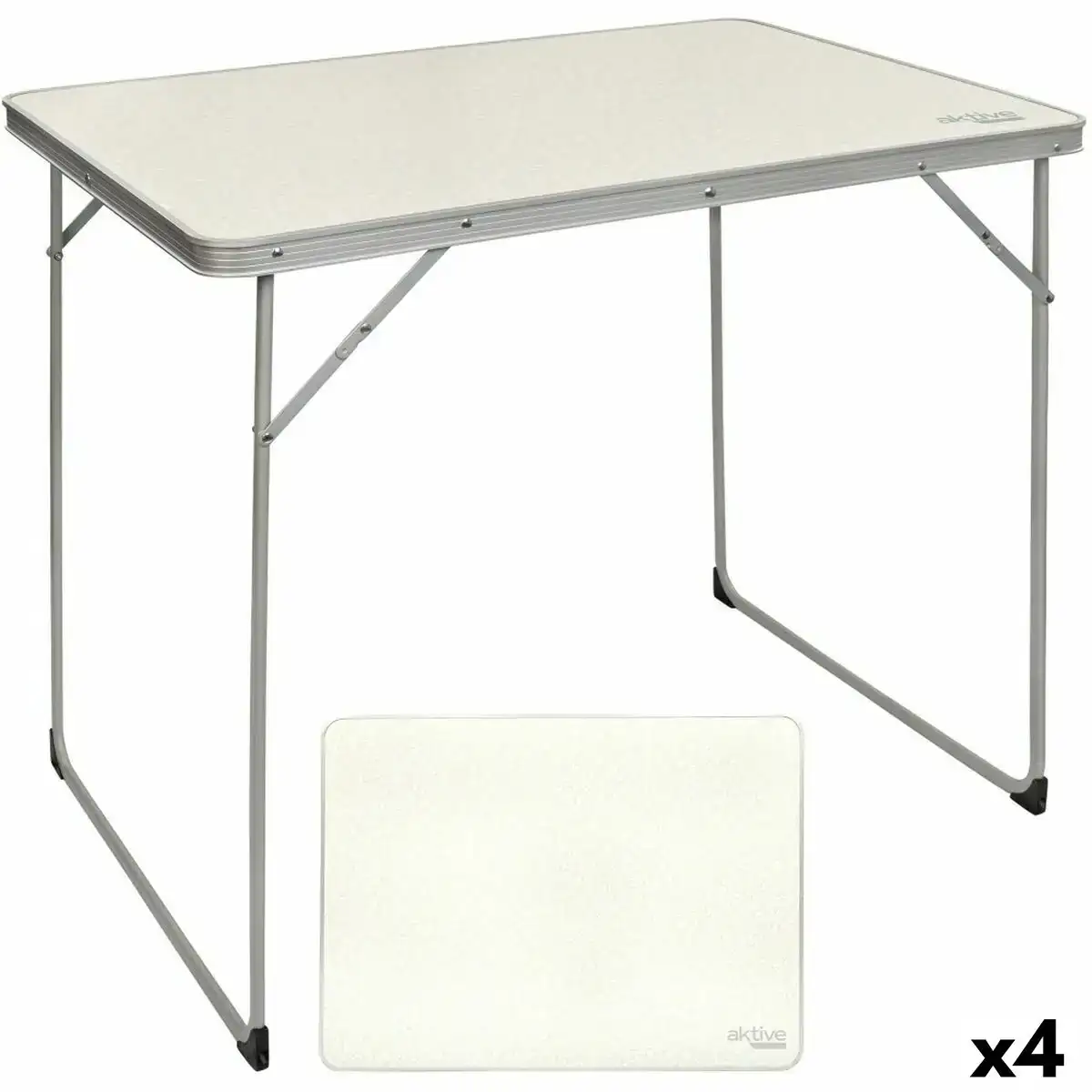 Table piable aktive blanc 80 x 70 x 60 cm 4 unites _7966. Bienvenue chez DIAYTAR COTE D'IVOIRE - Où Chaque Objet a son Histoire. Découvrez notre sélection méticuleuse et choisissez des articles qui racontent l'âme du Côte d'Ivoire.