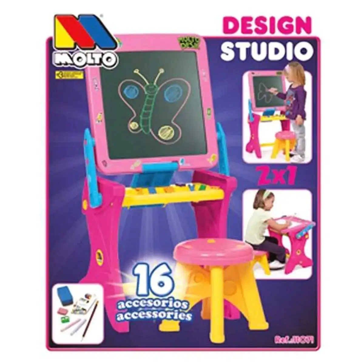 Tableau 2 en 1 design studio molto 90 cm _3976. DIAYTAR COTE D'IVOIRE - Où Choisir est un Plaisir Responsable. Parcourez notre catalogue et choisissez des produits qui incarnent notre engagement envers des pratiques durables et éthiques.
