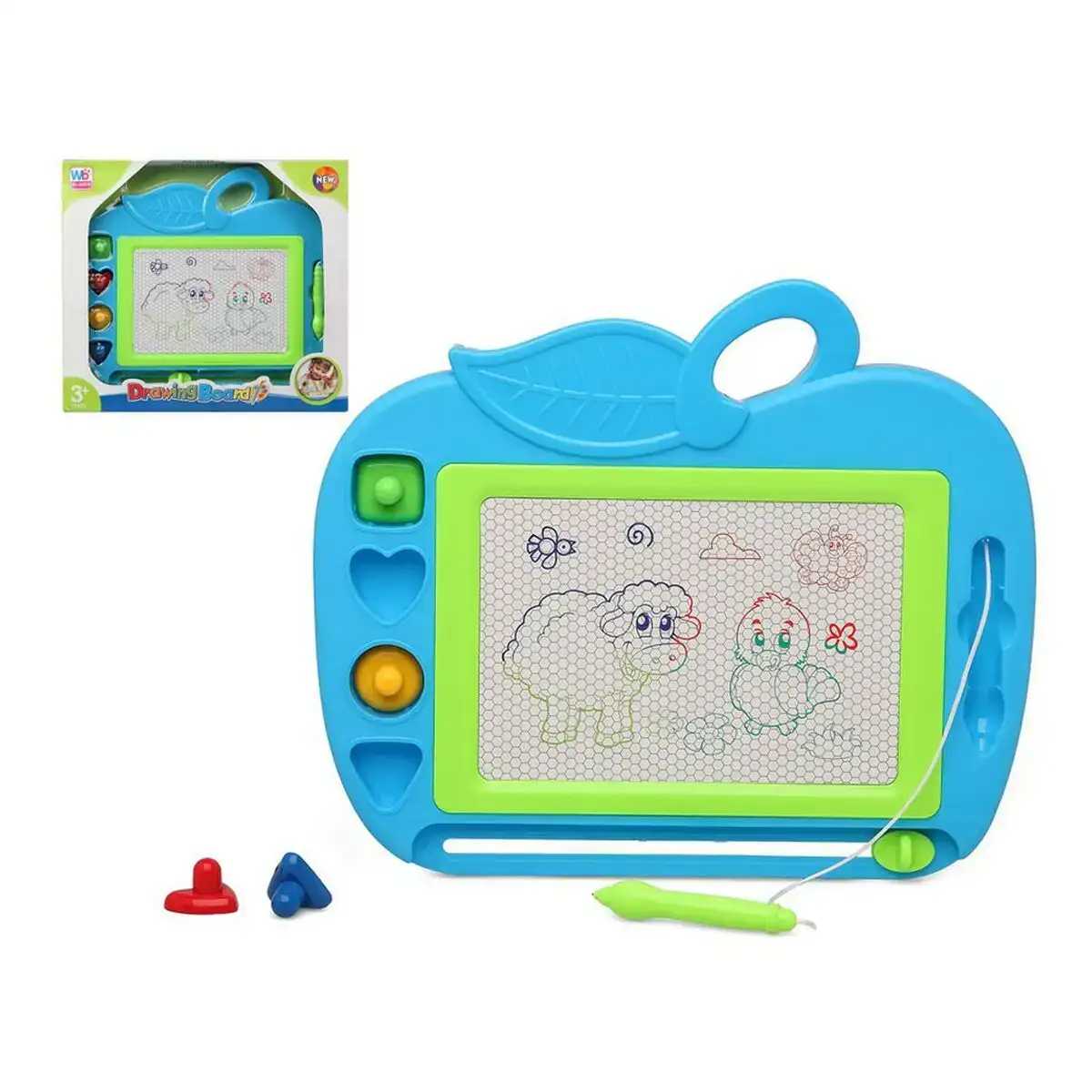 Tableau magnetique avec marqueur 30 x 27 cm plastique_5287. DIAYTAR COTE D'IVOIRE - Où Choisir est une Célébration. Découvrez notre sélection de produits qui représentent la diversité et la joie du Côte d'Ivoire, à chaque étape de votre vie.