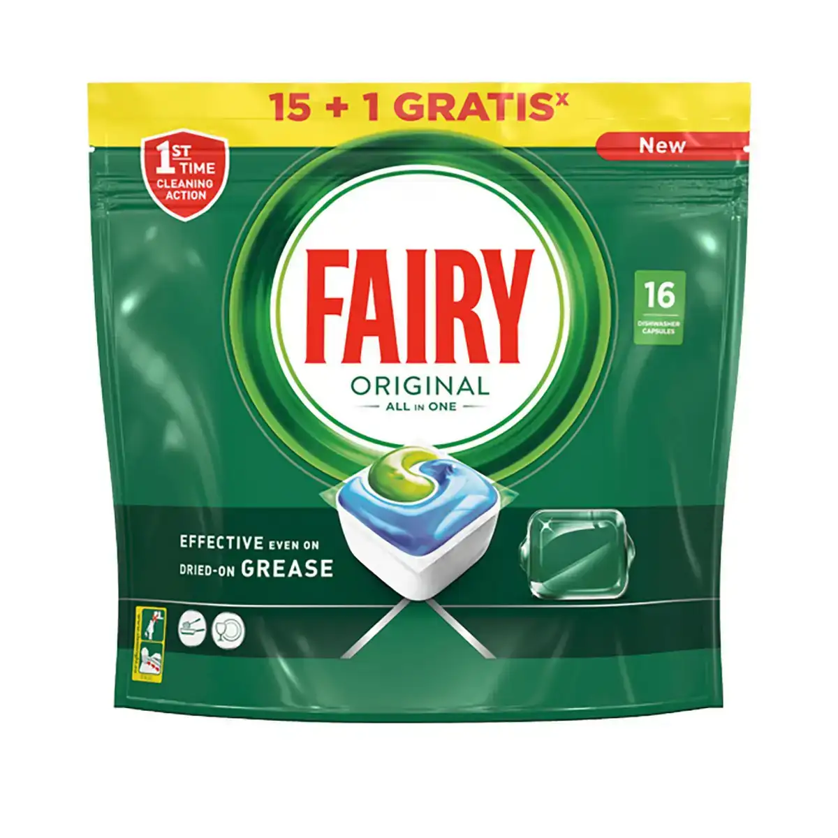 Tablettes pour lave vaisselle fairy original 16 capsules_2522. DIAYTAR COTE D'IVOIRE - Où la Tradition s'Harmonise avec le Moderne. Parcourez notre gamme diversifiée et choisissez des produits qui révèlent l'âme du Côte d'Ivoire.
