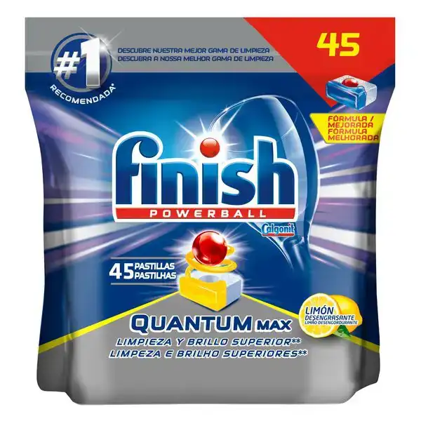 Tablettes pour lave vaisselle finish quantum citron 45 doses _1162. DIAYTAR COTE D'IVOIRE - Où l'Élégance Rencontre l'Authenticité. Naviguez à travers notre boutique en ligne et choisissez des produits qui incarnent le style et la tradition du Côte d'Ivoire.