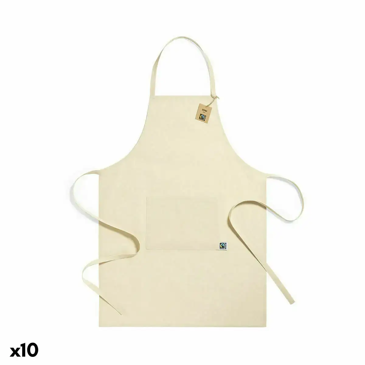 Tablier avec poche 141270 naturel 100 coton 10 unites _7065. DIAYTAR COTE D'IVOIRE - Là où la Qualité est Non Négociable. Parcourez notre boutique en ligne pour découvrir des produits qui incarnent le raffinement et l'excellence du Côte d'Ivoire.