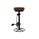 Tabouret dkd home decor noir cuir metal marron clair 44 x 38 x 82 cm _8763. DIAYTAR COTE D'IVOIRE - Là où la Diversité Rencontre la Qualité. Parcourez notre gamme complète et trouvez des produits qui incarnent la richesse et l'unicité du Côte d'Ivoire.
