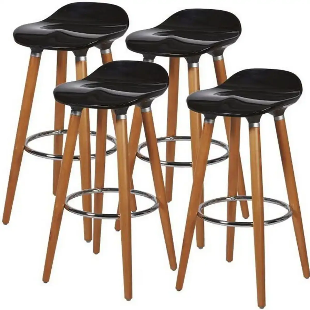 Tabouret oslo marron noir pvc 39 x 33 x 70 cm 4 pieces _7739. DIAYTAR COTE D'IVOIRE - Votre Passage vers l'Exceptionnel. Explorez notre boutique en ligne, où chaque produit est choisi avec soin pour offrir une expérience de shopping inoubliable.