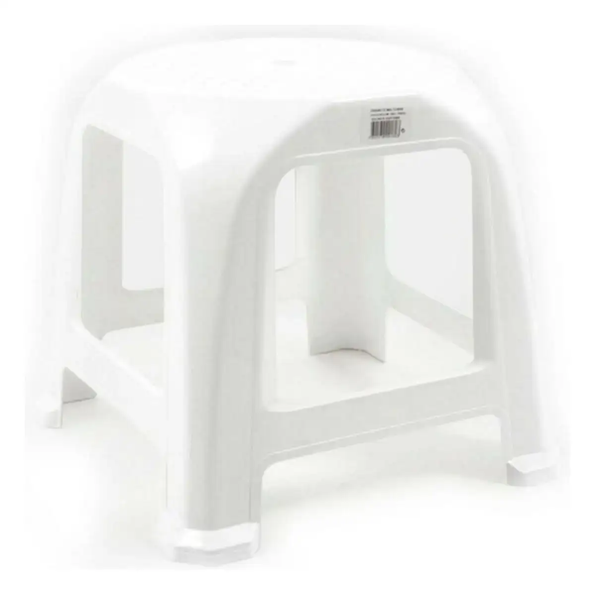 Tabouret step plastique blanc 34 x 34 x 31 cm _9247. DIAYTAR COTE D'IVOIRE - L'Art de Trouver ce que Vous Aimez. Plongez dans notre assortiment varié et choisissez parmi des produits qui reflètent votre style et répondent à vos besoins.