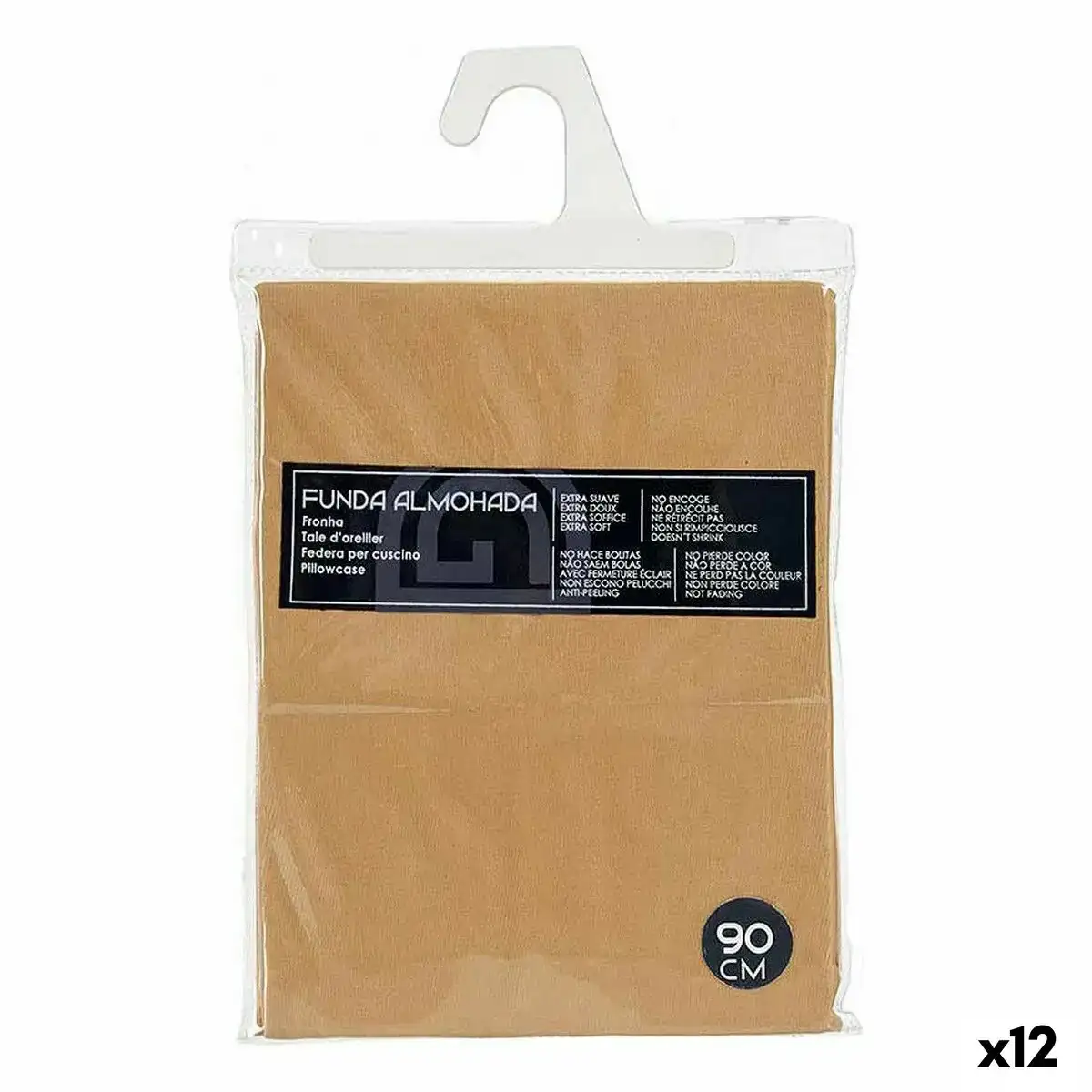 Taie d oreiller 45 x 0 3 x 90 cm beige 12 unites _9562. DIAYTAR COTE D'IVOIRE - L'Art de Trouver ce que Vous Aimez. Plongez dans notre assortiment varié et choisissez parmi des produits qui reflètent votre style et répondent à vos besoins.