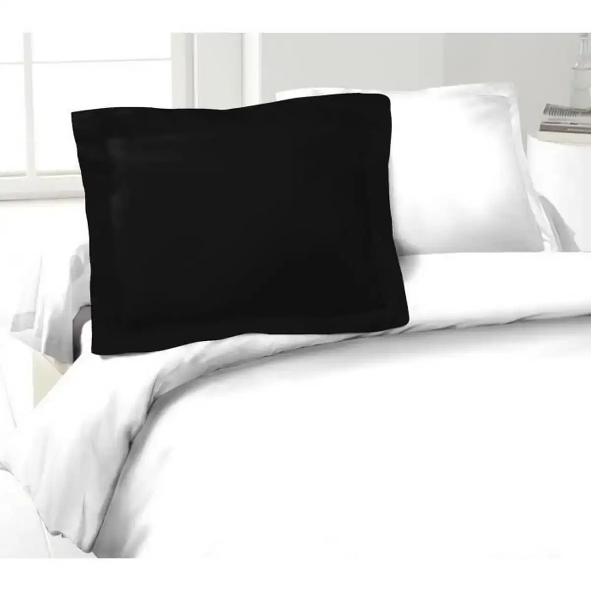 Taie d oreiller lovely home 100 coton noir 50 x 70 cm_9402. DIAYTAR COTE D'IVOIRE - Votre Plateforme pour un Shopping Inspiré. Explorez nos offres variées et découvrez des articles qui stimulent votre créativité et embellissent votre vie.