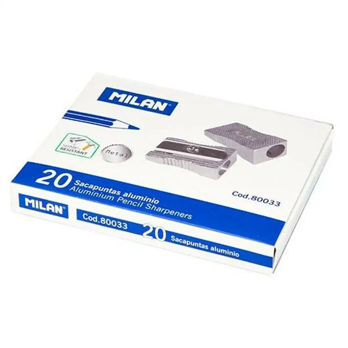 Taille crayon milan argente aluminium 20 unites _5471. DIAYTAR COTE D'IVOIRE - Où Choisir Devient une Expression de Soi. Découvrez notre boutique en ligne et trouvez des articles qui révèlent votre personnalité et votre style.