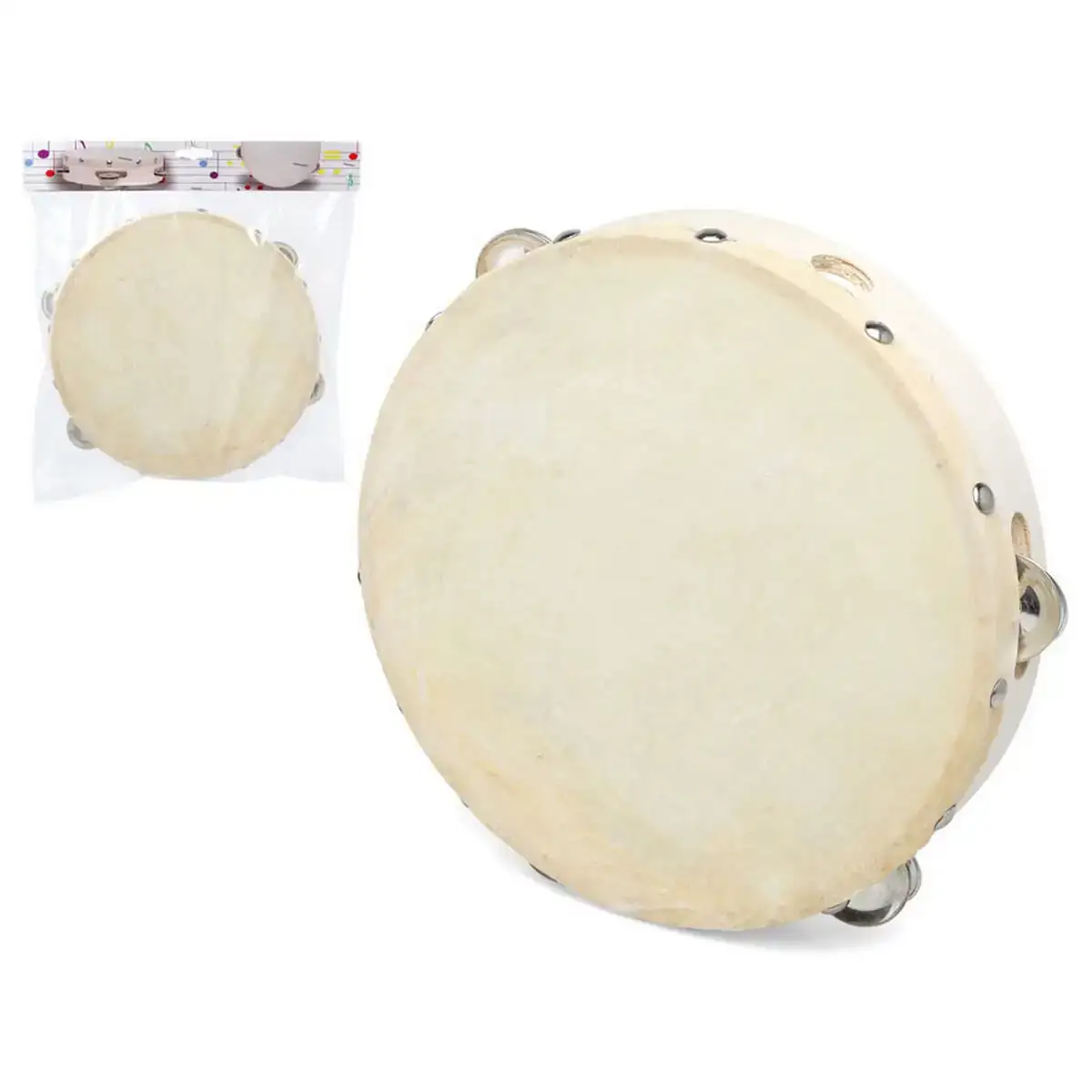 Tambourin o 19 cm plastique 19 cm_8520. DIAYTAR COTE D'IVOIRE - Où la Tradition s'Harmonise avec le Moderne. Parcourez notre gamme diversifiée et choisissez des produits qui révèlent l'âme du Côte d'Ivoire.