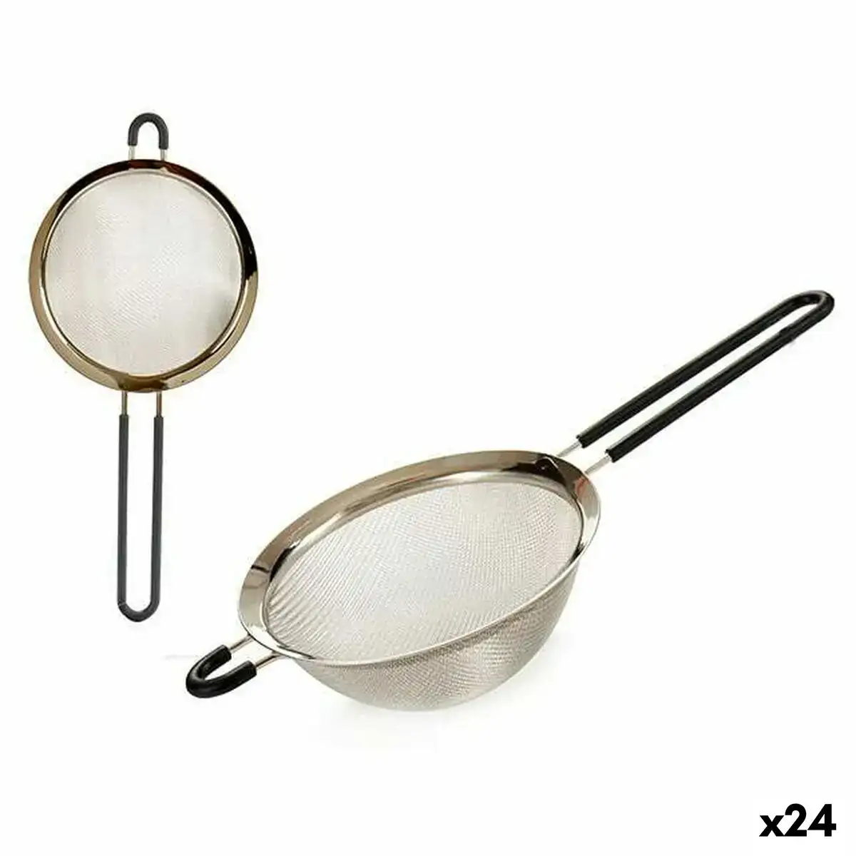 Tamis o 12 cm acier inoxydable silicone 24 unites _2726. DIAYTAR COTE D'IVOIRE - Où Choisir Devient une Expérience Personnalisée. Explorez notre boutique en ligne pour découvrir des produits qui s'adaptent à votre style et à votre essence.