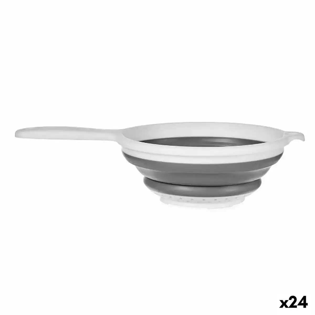 Tamis pliable avec poignee blanc gris polypropylene 20 x 3 x 33 5 cm 24 unites _1252. DIAYTAR COTE D'IVOIRE - L'Art de Vivre le Shopping Éthique. Parcourez notre gamme et choisissez des produits qui reflètent notre engagement envers des pratiques durables.