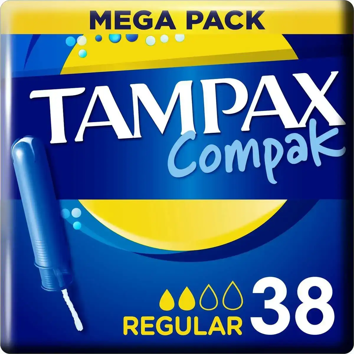Tampons reguliers tampax compak 38 unidades_1447. DIAYTAR COTE D'IVOIRE - L'Écrin de Vos Désirs Shopping. Parcourez notre boutique en ligne et explorez des produits minutieusement choisis pour répondre à vos envies les plus exigeantes.