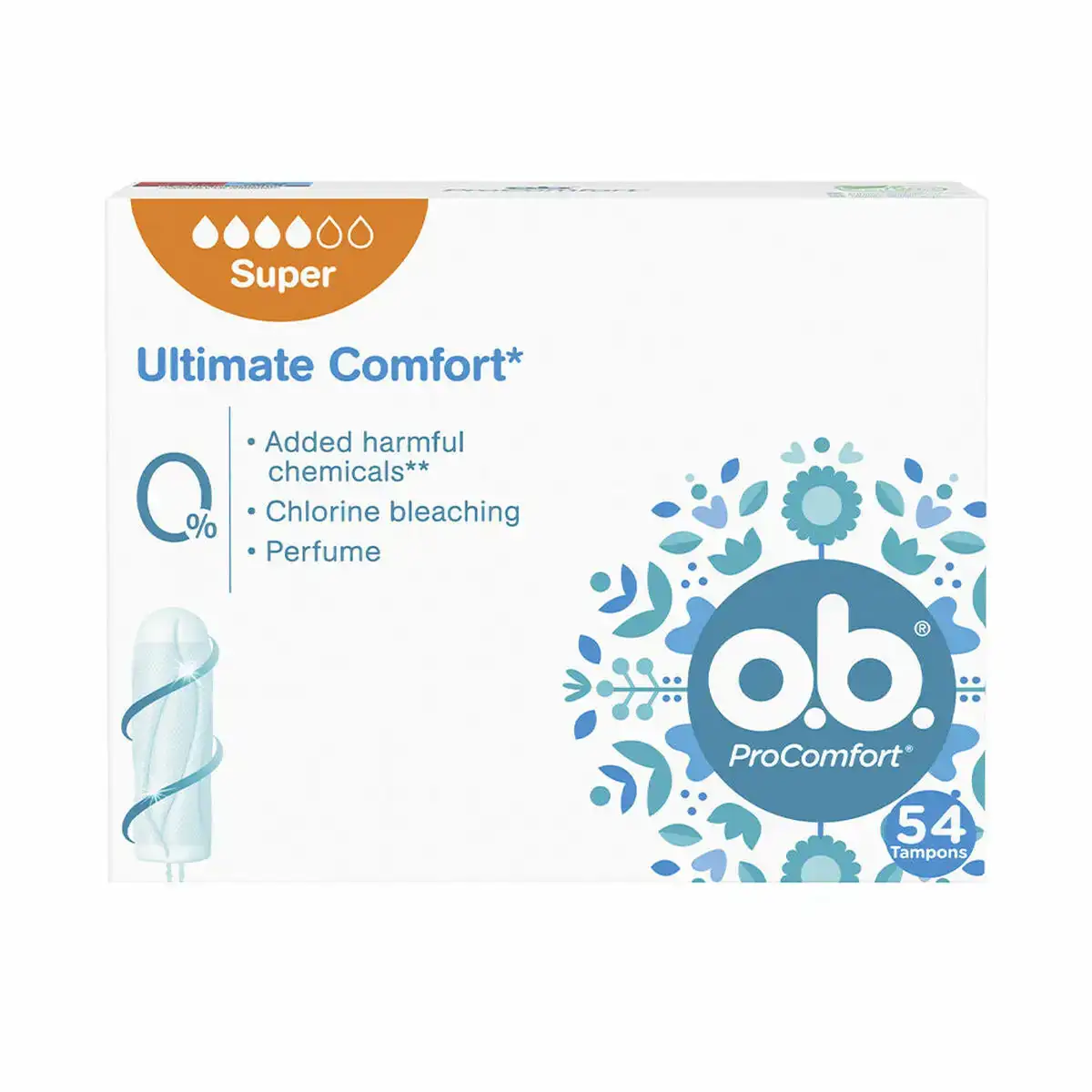 Tampons super ob procomfort super 54 unites_7177. DIAYTAR COTE D'IVOIRE - Où l'Élégance Rencontré l'Accessibilité. Parcourez notre catalogue et trouvez des produits qui apportent une touche de sophistication à votre vie quotidienne sans compromettre votre budget.