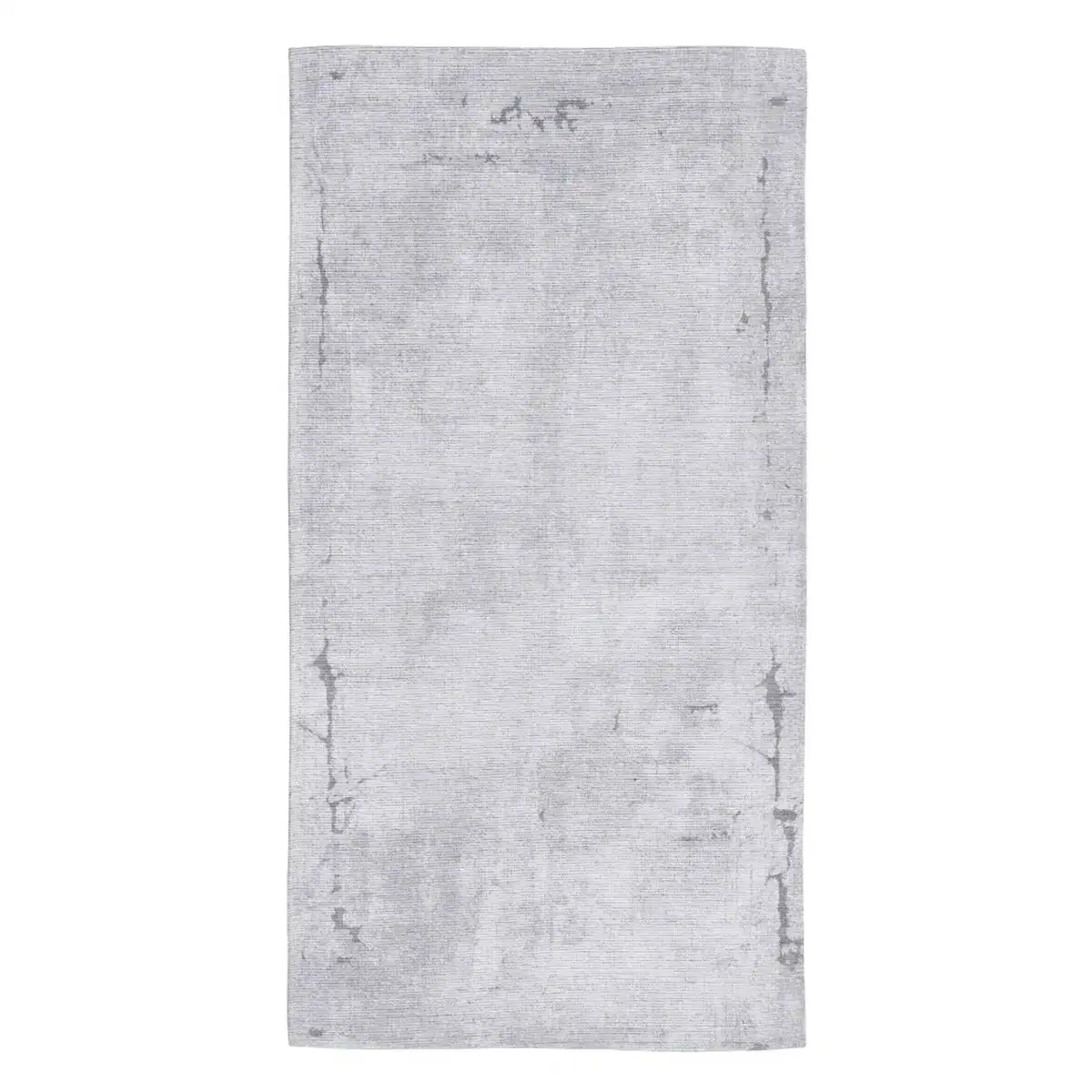 Tapis 80 x 150 cm gris polyester coton_6561. DIAYTAR COTE D'IVOIRE - Votre Destination pour un Shopping Unique. Parcourez notre catalogue et trouvez des articles qui vous inspirent et vous édifient.
