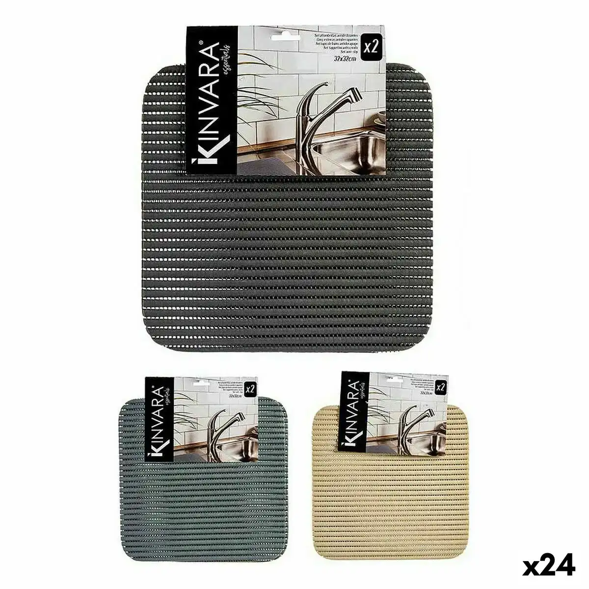 Tapis antiderapant 32 x 32 cm lot 2 pieces plastique 24 unites _8809. DIAYTAR COTE D'IVOIRE - Votre Source d'Inspiration Shopping. Parcourez nos rayons et trouvez des articles qui vous inspirent, que ce soit pour votre style, votre maison ou votre vie quotidienne.