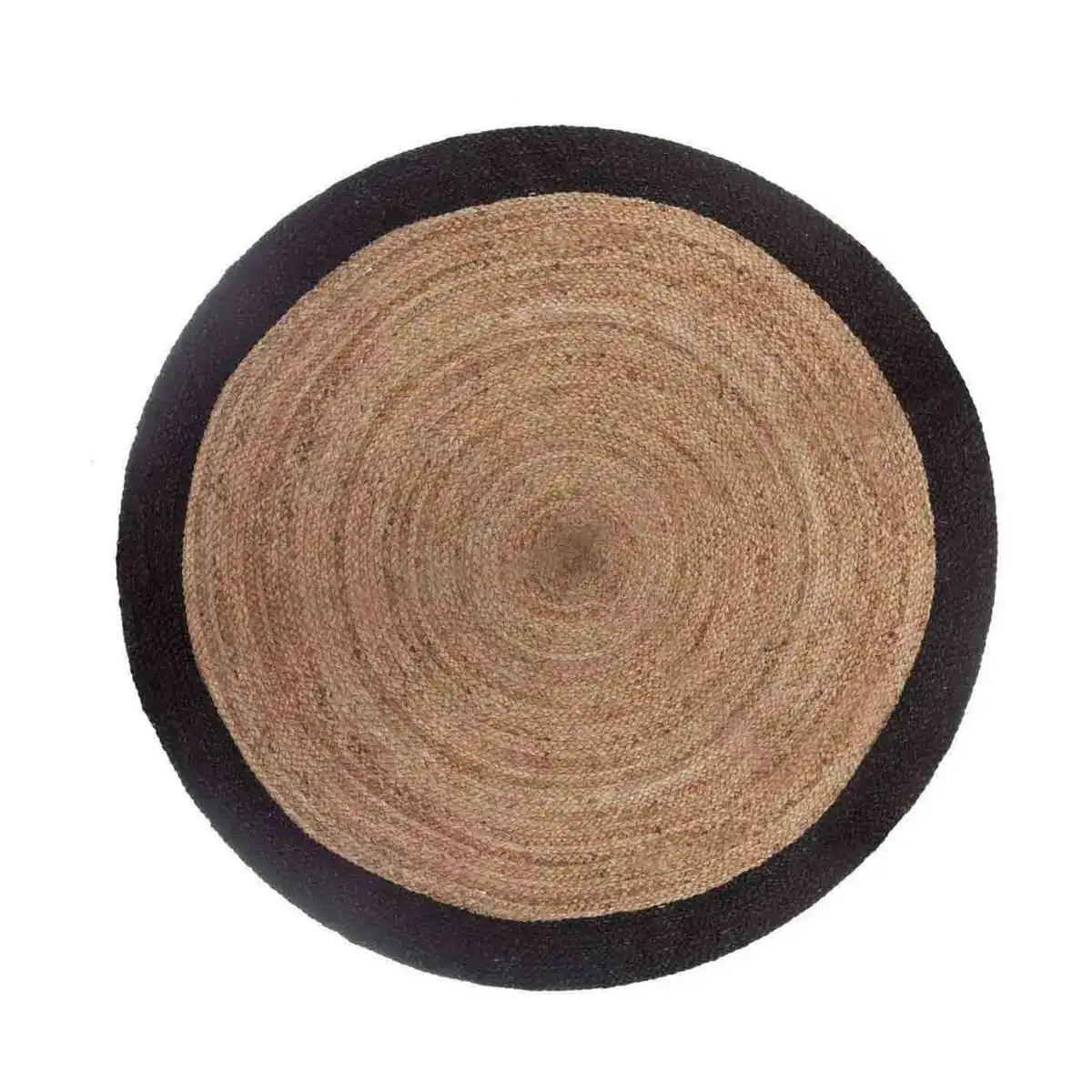 Tapis atmosphera noir o 120 cm jute_1520. DIAYTAR COTE D'IVOIRE - Là où Chaque Clic Compte. Parcourez notre boutique en ligne et laissez-vous guider vers des trouvailles uniques qui enrichiront votre quotidien.