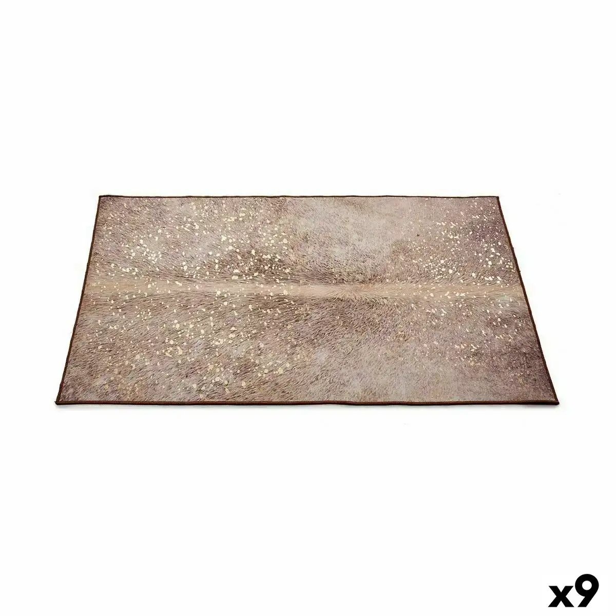 Tapis blanc marron 150 x 100 cm 9 unites _3237. DIAYTAR COTE D'IVOIRE - Où Choisir est un Plaisir Responsable. Explorez notre boutique en ligne et adoptez des produits qui reflètent notre engagement envers la durabilité.