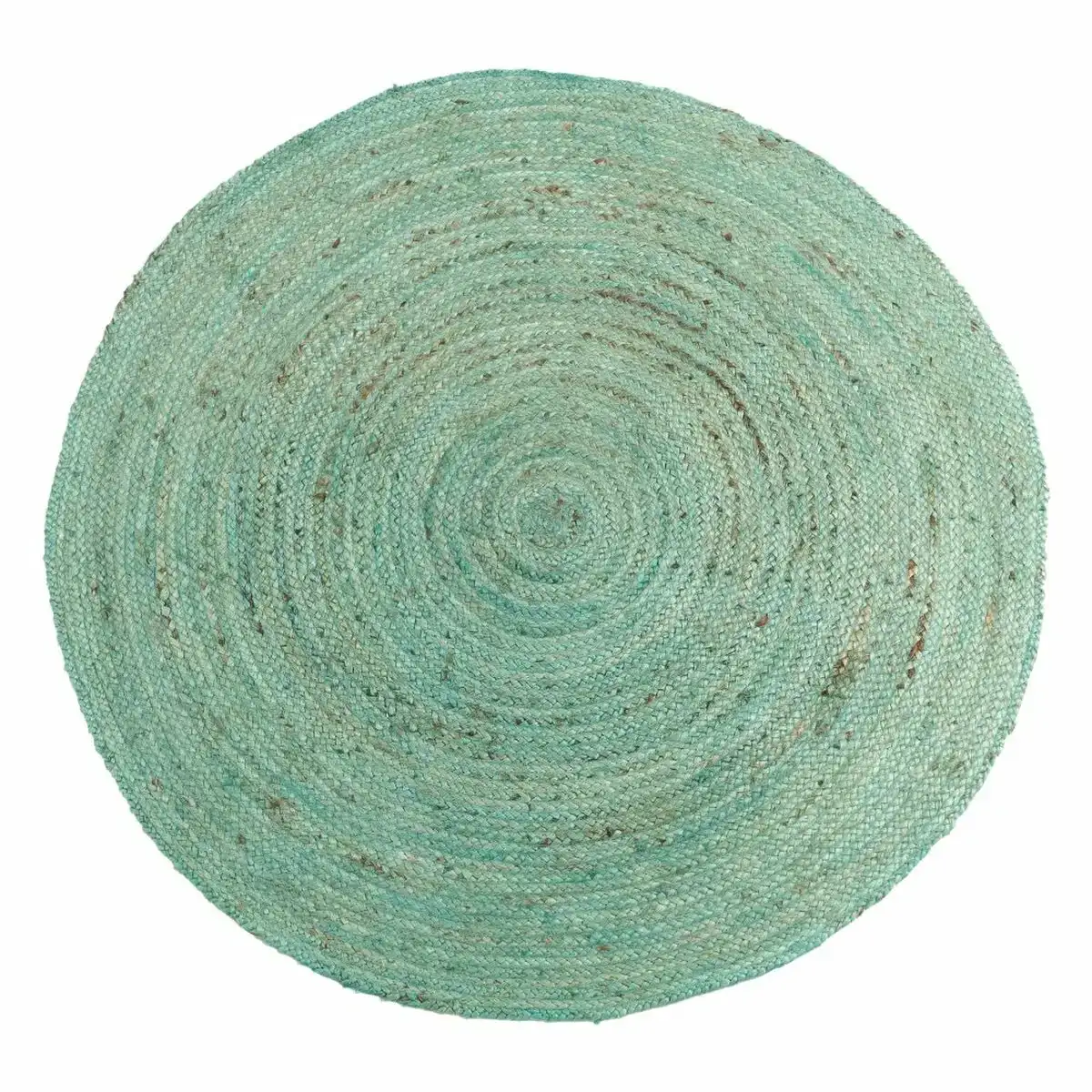 Tapis bleu jute 120 x 120 cm_3368. DIAYTAR COTE D'IVOIRE - Où Choisir est un Acte de Création. Naviguez à travers notre plateforme et choisissez des produits qui complètent votre histoire personnelle.