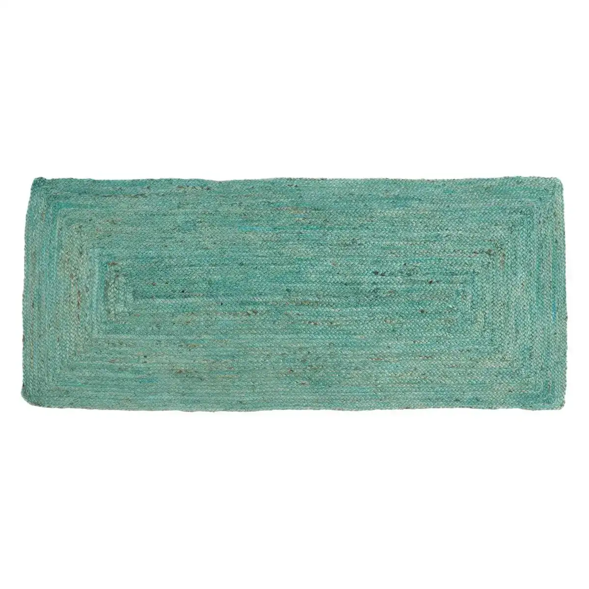 Tapis bleu jute 170 x 70 cm_8169. DIAYTAR COTE D'IVOIRE - L'Art de Choisir, l'Art de S'émerveiller. Explorez notre gamme de produits et laissez-vous émerveiller par des créations authentiques et des designs modernes.